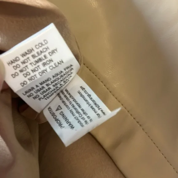 HYACINTH HOUSE by TUCKERNUT Butterscotch Bitsy Faux Leather Mini Swing Dress- M - Picture 15 of 16